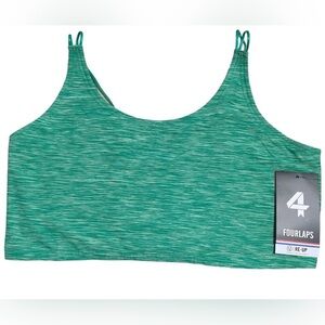 FourLaps Poise Longline Bra Emerald Space Dye Various Sizes NWT